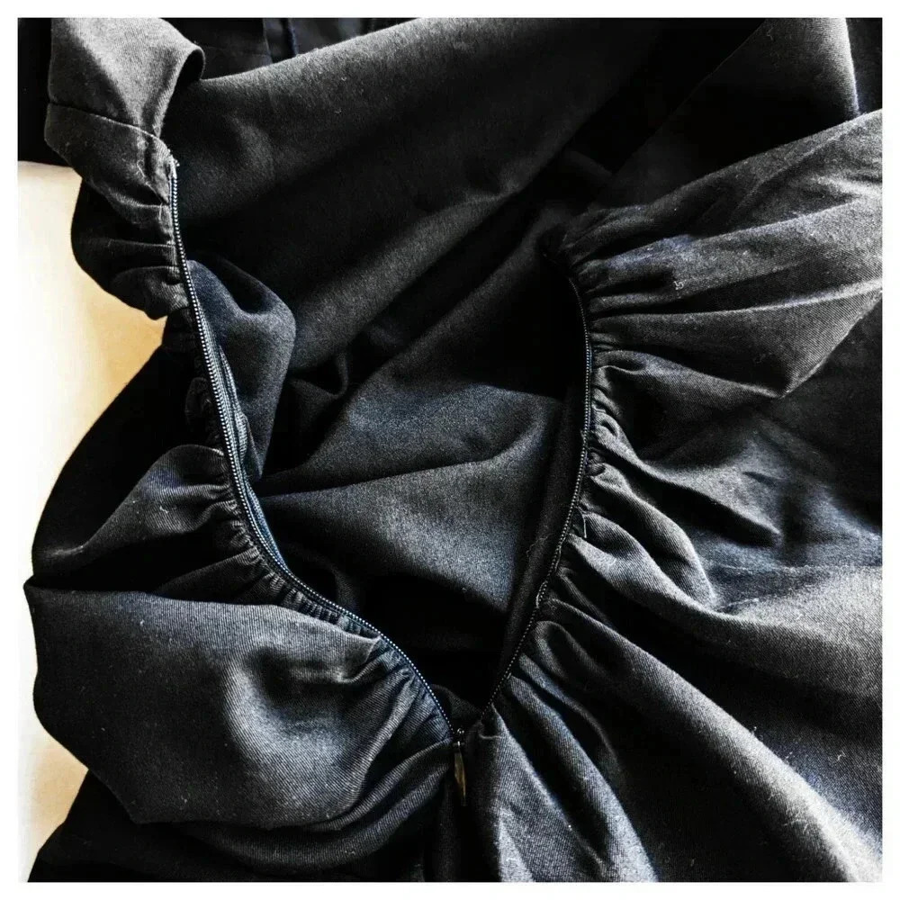 AMY ENJOY LIFE Backless Little Black Dress Size L - Picture 6 of 6